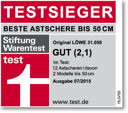 Löwe 31.050 kleine Bypass-Astschere mit schlankem Schneidkopf