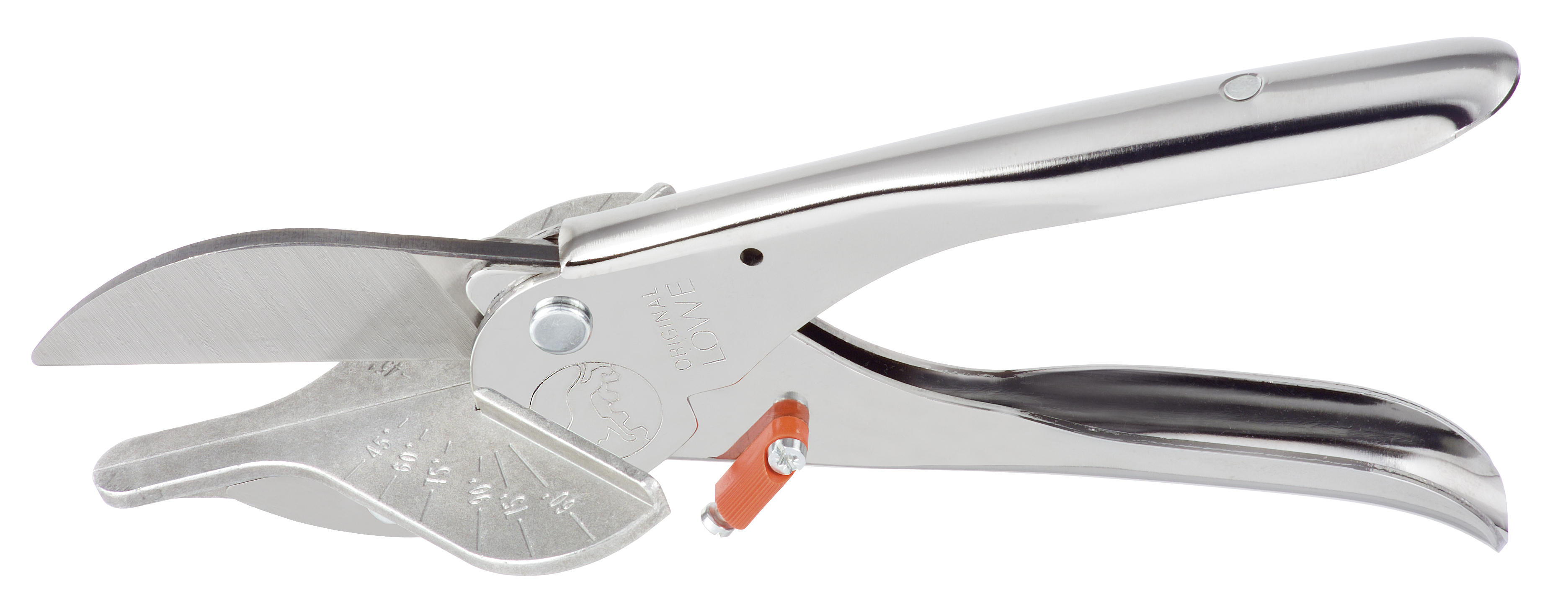 Löwe 3.101 Gehrungsschere ohne Kunststoffgriffe 45° Anschläge